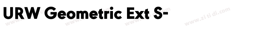 URW Geometric Ext S字体转换